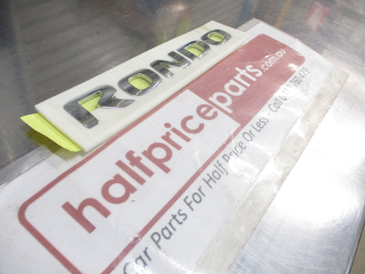 Kia Rondo Genuine Rear Hatch Chrome Emblem New Part
