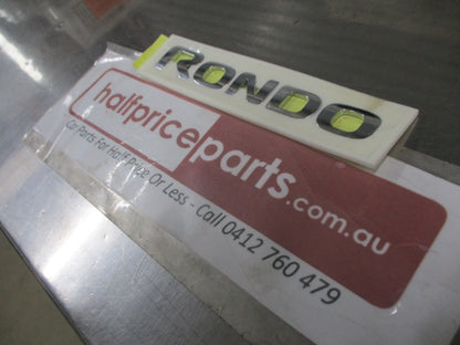 Kia Rondo Genuine Rear Hatch Chrome Emblem New Part