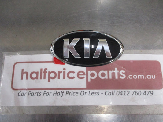 Kia Optima Genuine Rear Center Black And Chrome Boot Emblem New Part