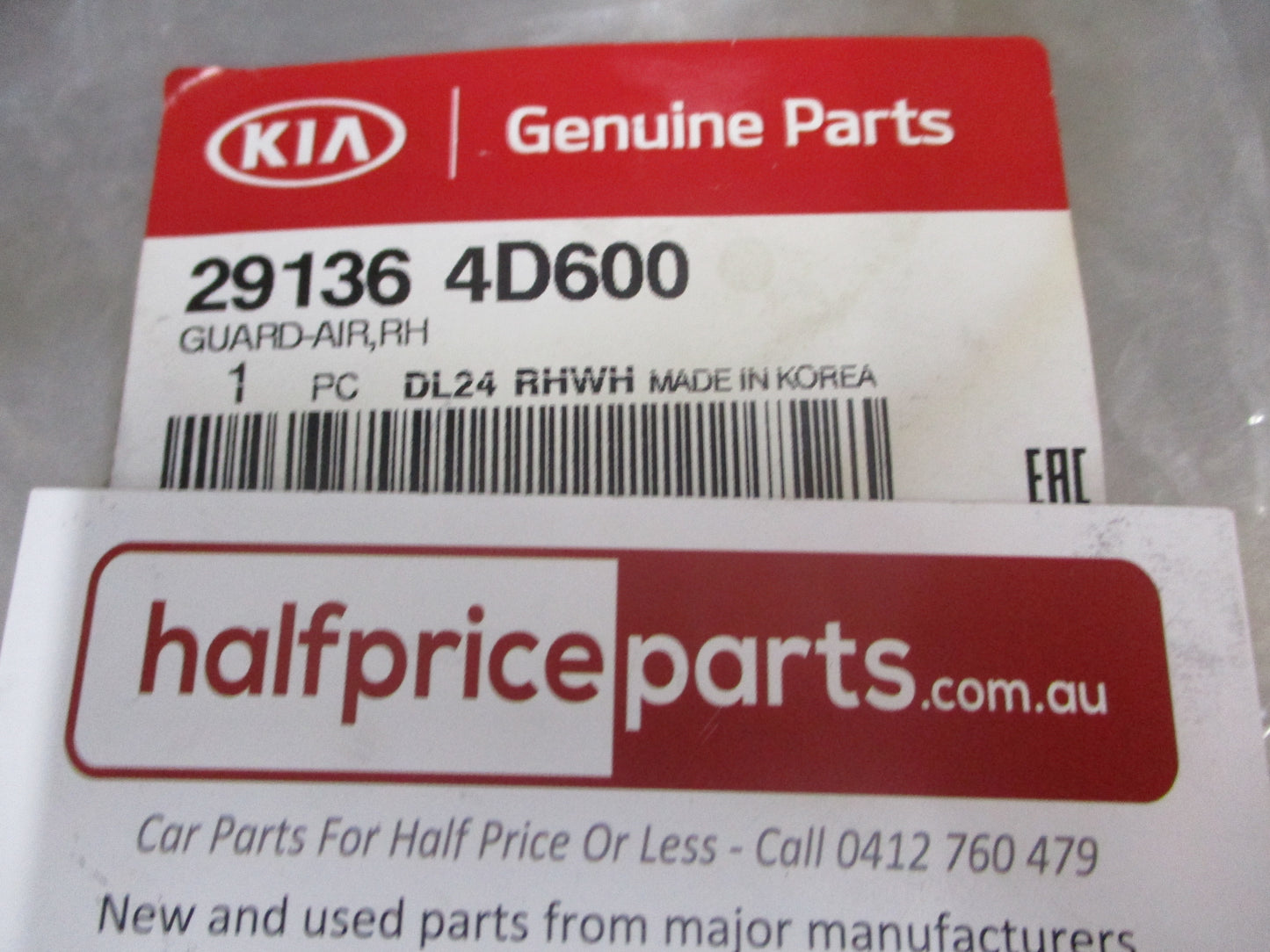 Kia Carnival Genuine Right Hand Front Radiator Air Guard New Part