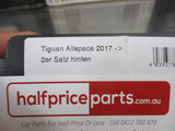 VW Tigan Genuine Titanium Black Rear Set Of Rubber Mats New Part