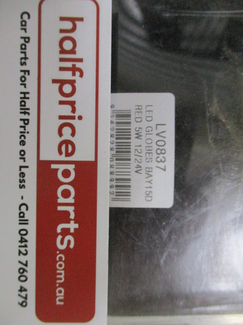 Low Voltage Red 5W 12/24V LED Light Bulb Pair - New Part