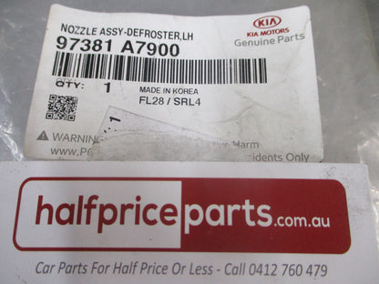 Kia Cerato Genuine Left Hand Defroster Nozzle Assembly New Part
