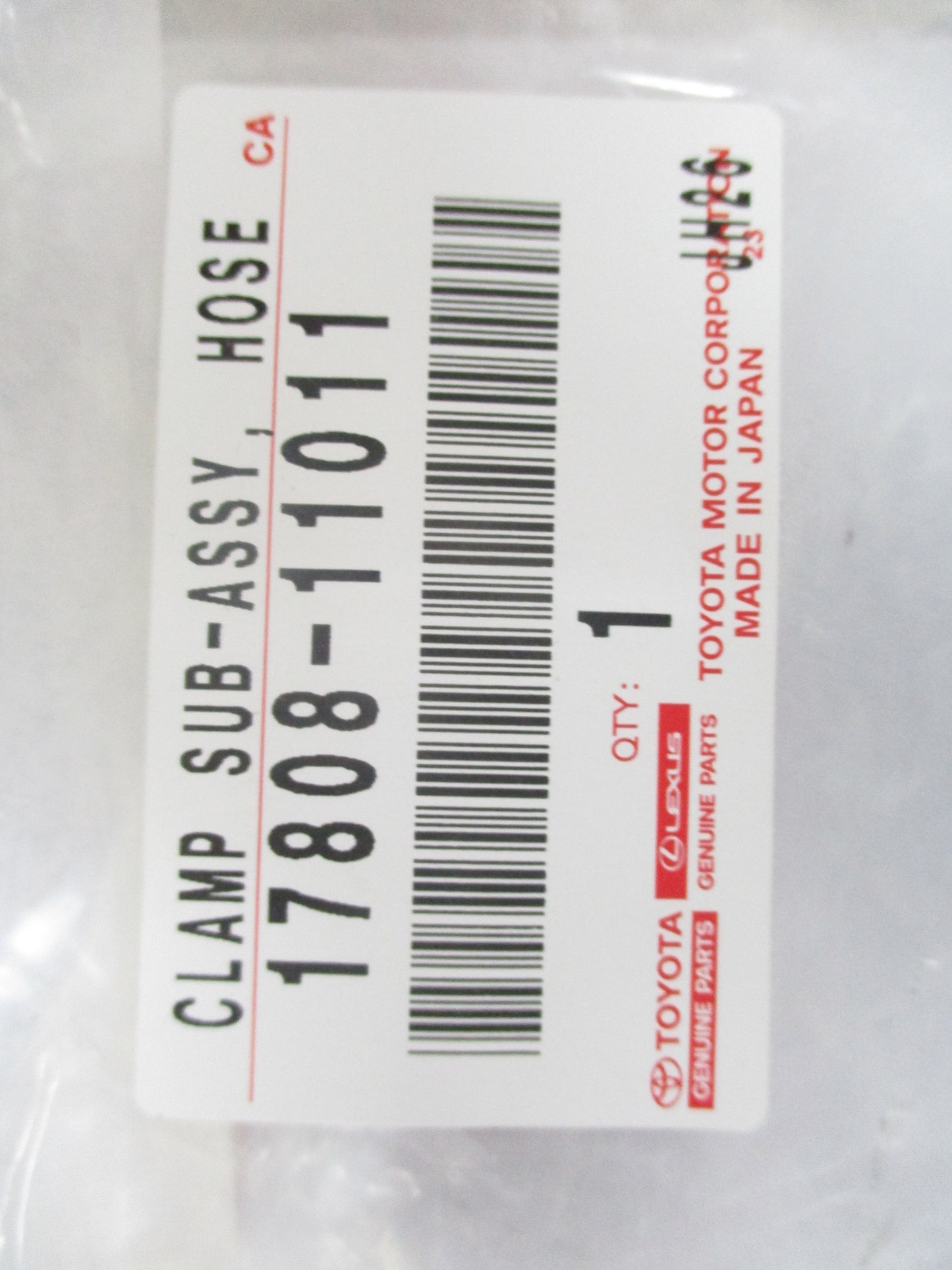 Toyota Hiace Van Genuine Air Box Hose Clamp New Part