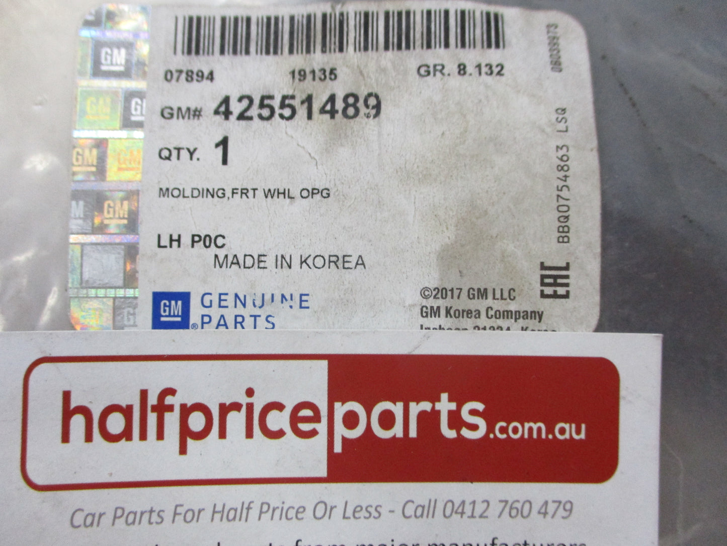 Holden Captiva CG Series II Genuine Passenger Front Flare New Part