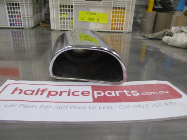 Blue Diamond 63mm inlet oval shape Exhaust Chrome Tip - New Part