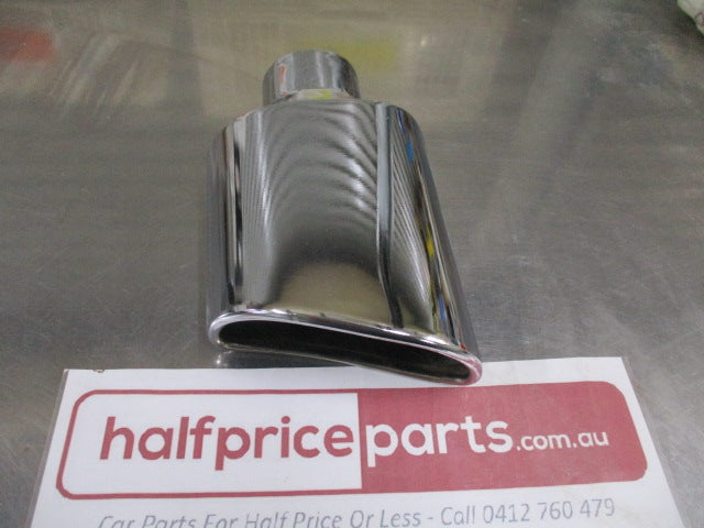 Blue Diamond 63mm inlet oval shape Exhaust Chrome Tip - New Part