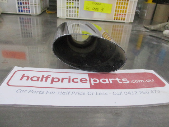 Blue Diamond 63mm inlet oval shape Exhaust Chrome Tip - New Part