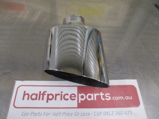 Blue Diamond 63mm inlet oval shape Exhaust Chrome Tip - New Part