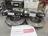 RDA Front Disc Brake Rotors (Pair) Slotted-Dimpled Suits Toyota Hilux New Part