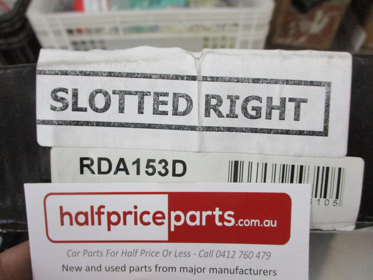 RDA Front Disc Brake Rotors (Pair) Slotted-Dimpled Suits Toyota Hilux New Part