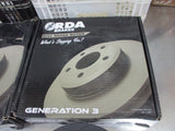 RDA Front Disc Braake Rotors (Pair) Slotted-Dimpled Suits Ford F350-F250 New Part