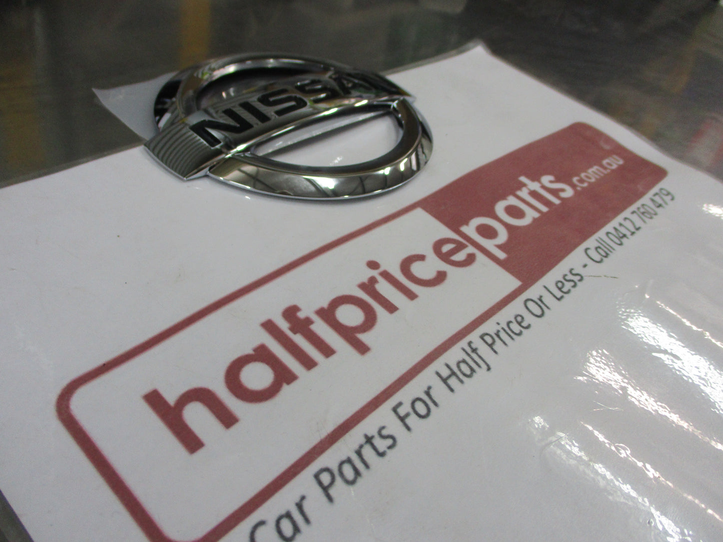 Nissan Rogue Genuine Rear Tail Gate Chrome Emblem New Part