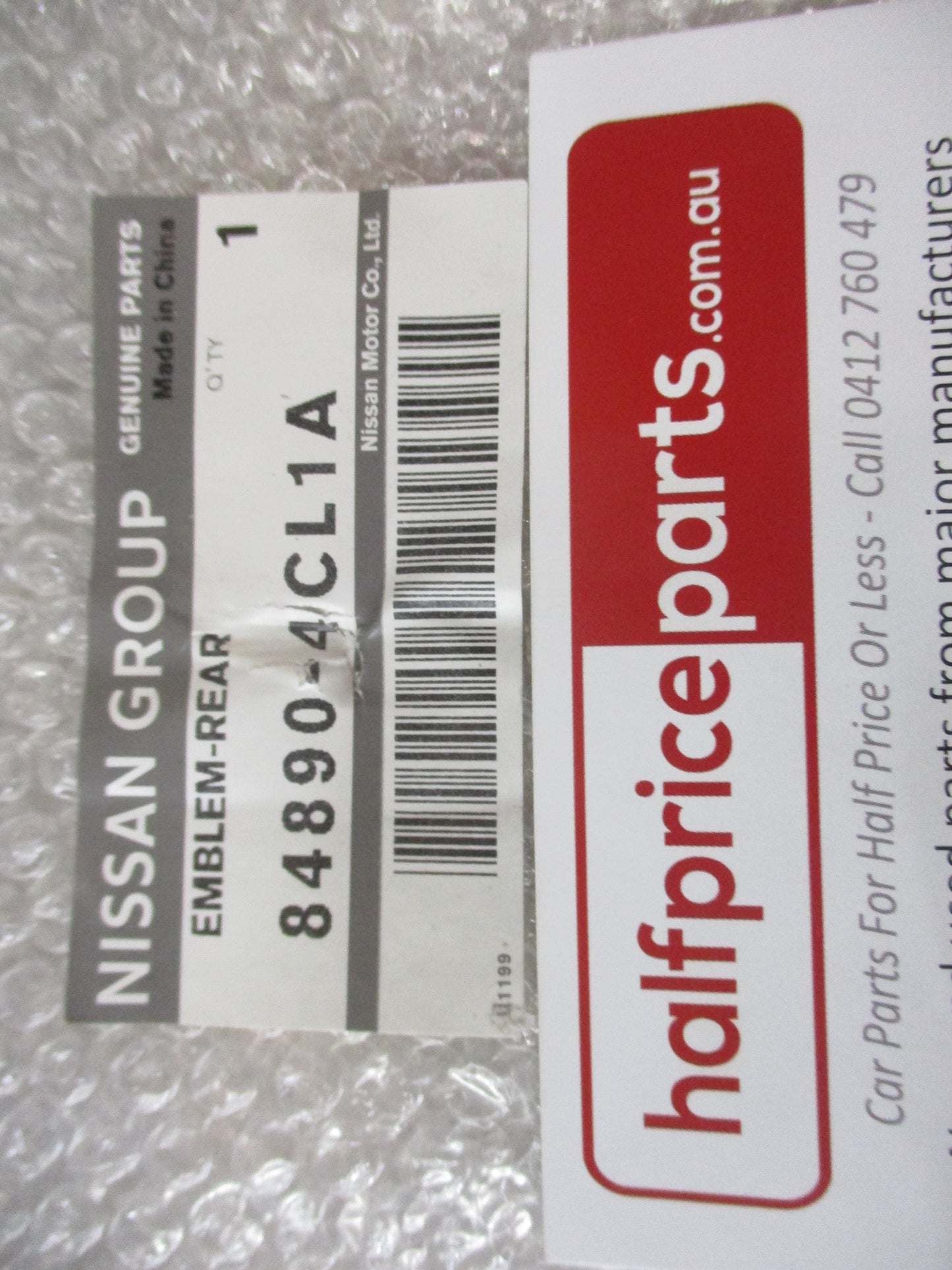 Nissan Rogue Genuine Rear Tail Gate Chrome Emblem New Part