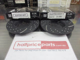 RDA Front Disc Brake Rotors (Pair) Slotted-Dimpled Suits Suzuki Alot Hatch SS-80V New Part