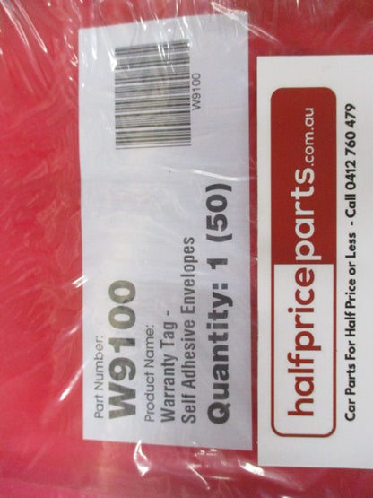 Self Adhesive Envelopes/Pouches x50 - New