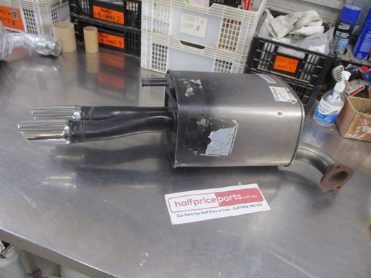 Holden VE SS Ute Genuine Left Hand Rear Bolt On Muffler With Chrome Tips New Part