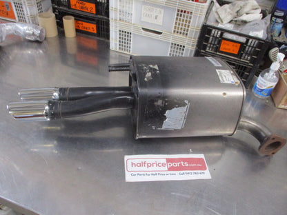 Holden VE SS Ute Genuine Left Hand Rear Bolt On Muffler With Chrome Tips New Part