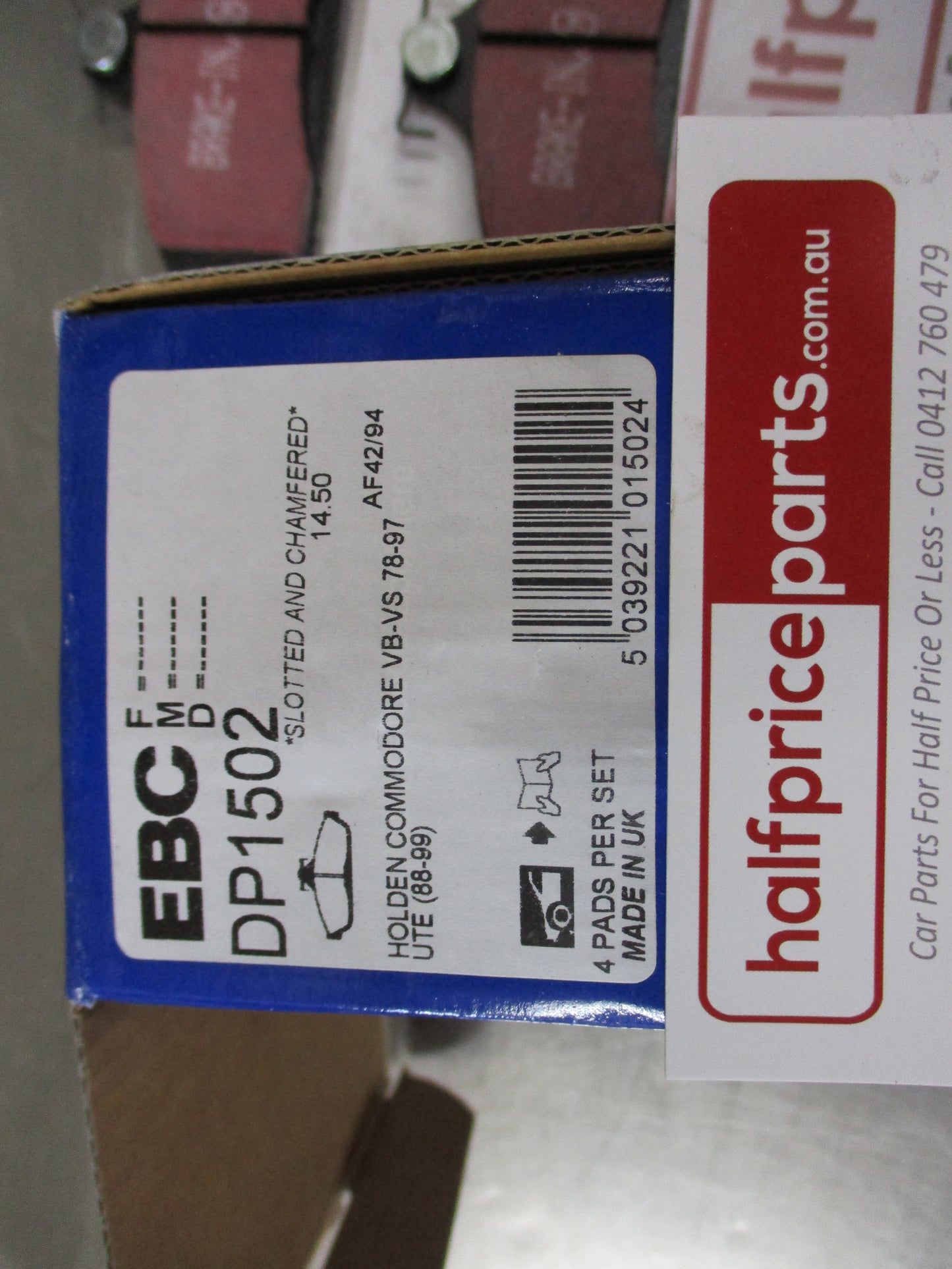 EBC Front Disc Brake Pad Set Suits Holden VB-VC-VK Commodore New Part