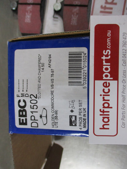 EBC Front Disc Brake Pad Set Suits Holden VB-VC-VK Commodore New Part