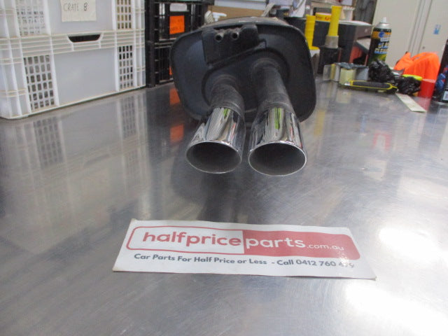 Holden VE SS Ute Genuine Left Hand Rear Bolt On Muffler With Chrome Tips New Part