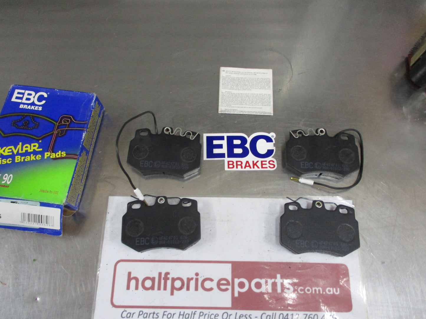 EBC Front Disc Brake Pad Set Suits Peugeot 106 New Part