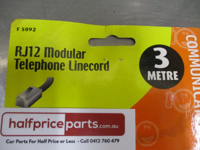 Dick Smith RJ12 Telephone Line cord 3m - New Part