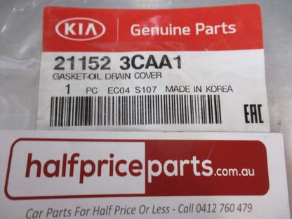 Hyundai Santa Fe Genuine Engine Block Cover Oil Drain Gasket New Part