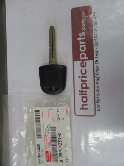 Holden RA Rodeo Genuine Key Blank / Replacement New Part