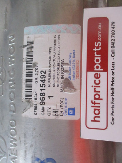 Holden Captiva CG Genuine Left Hand Rear Exhaust Muffler With Chrome Tip New Part