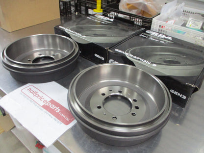 RDA Front Brake Drums (Pair) Suits Toyota Landcruiser BJ40 New Part