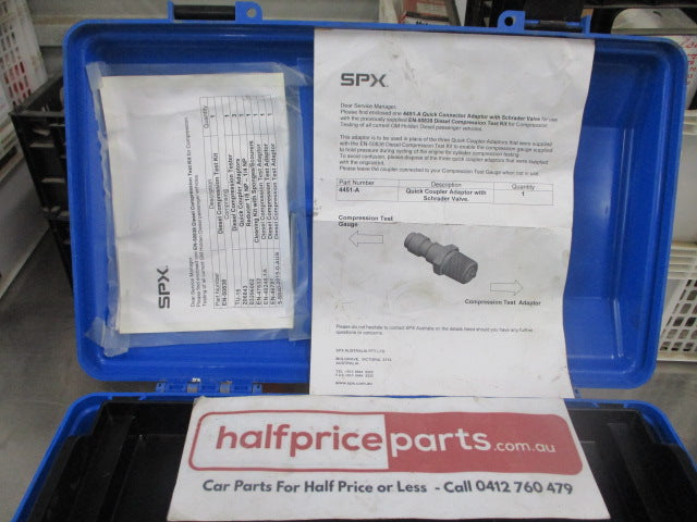 Diesel Engine Compression Tester Kit Suits Various Holden Models Used VGC