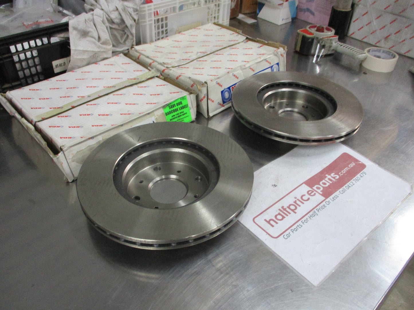 RDA Front Disc Brake Rotors Standard (Pair) Suits Rover 800 New Part