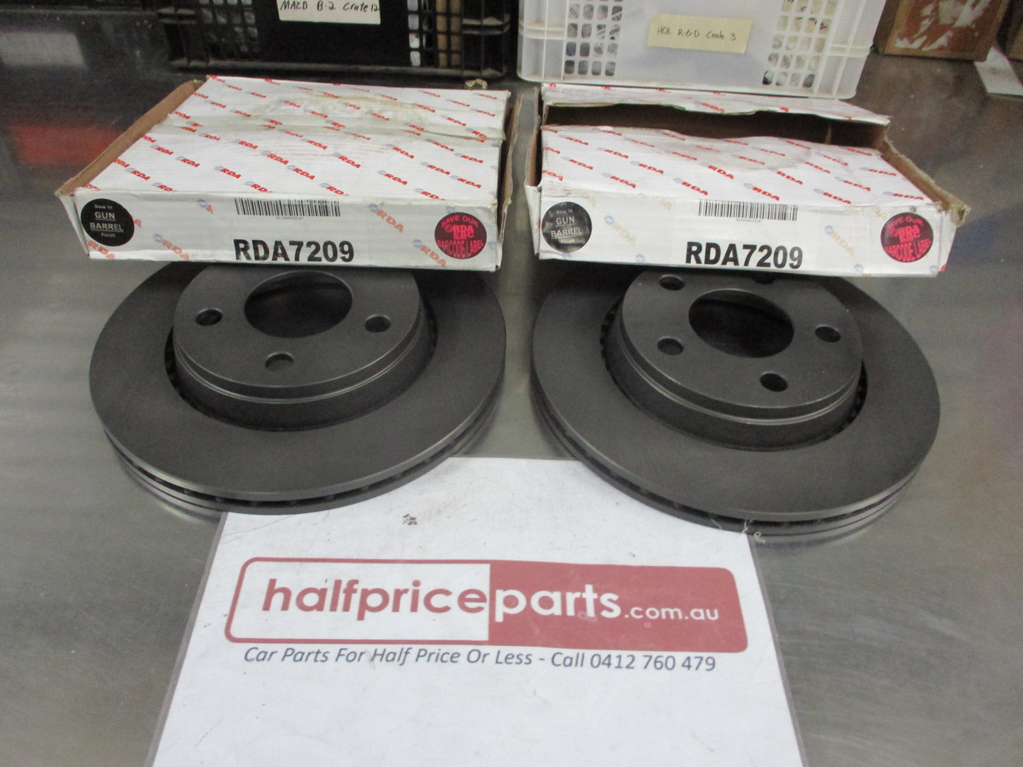 RDA Rear Disc Rotors Standard (Pair) Suits Audi S8 4.2Ltr New Part