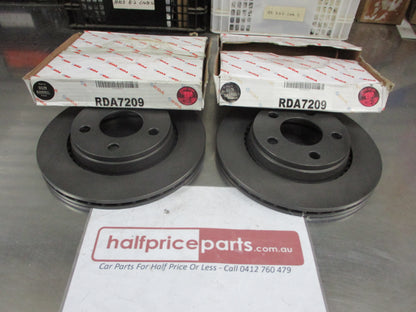 RDA Rear Disc Rotors Standard (Pair) Suits Audi S8 4.2Ltr New Part