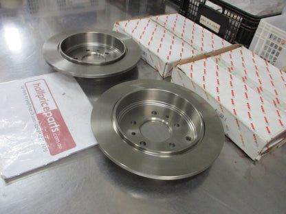 RDA Rear Disc Brake Rotors (Pair) Standard Suits Peugeot 607 New Part