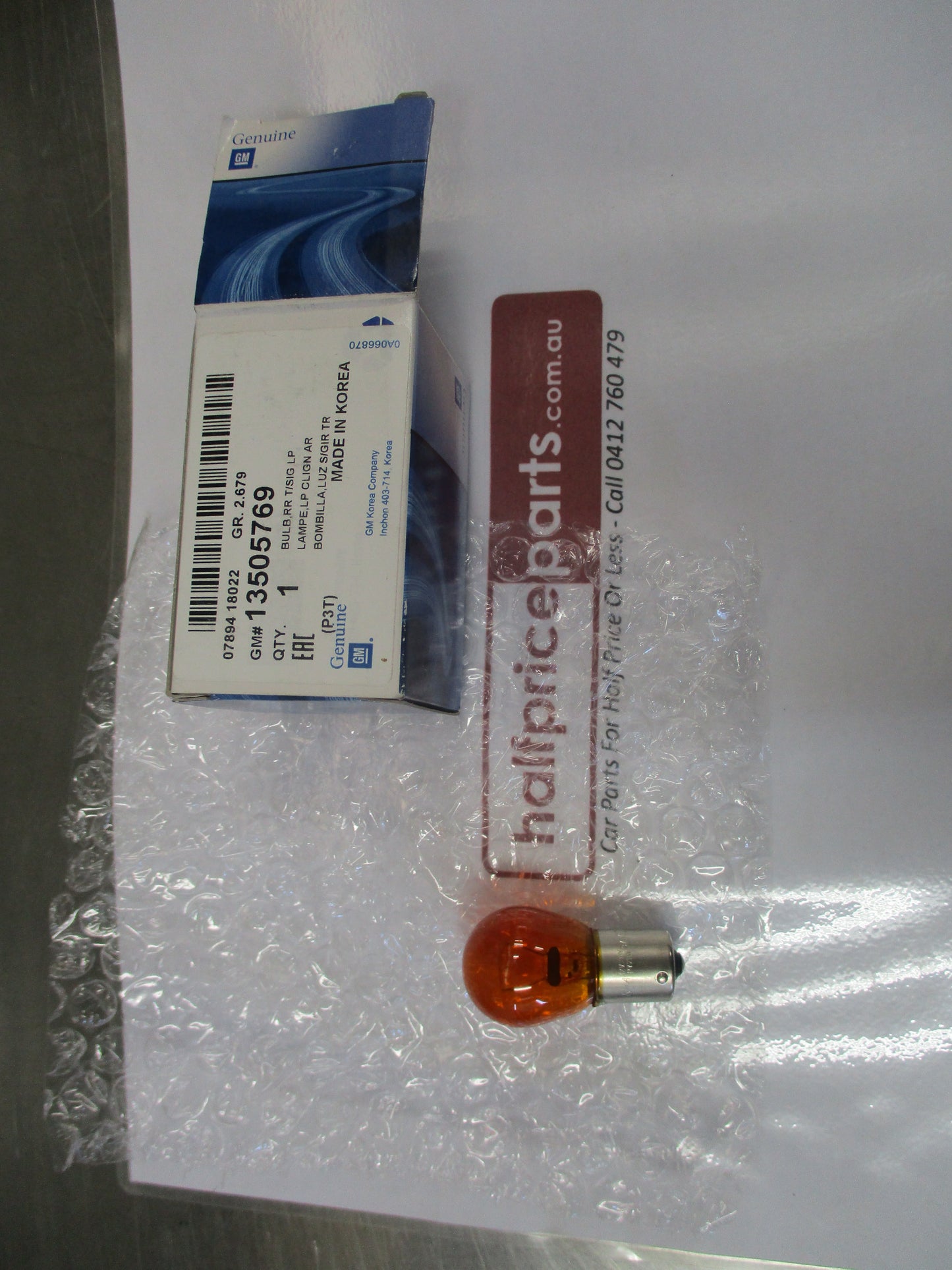 GM Genuine 12V 21W Orange Indicator Bulb New Part