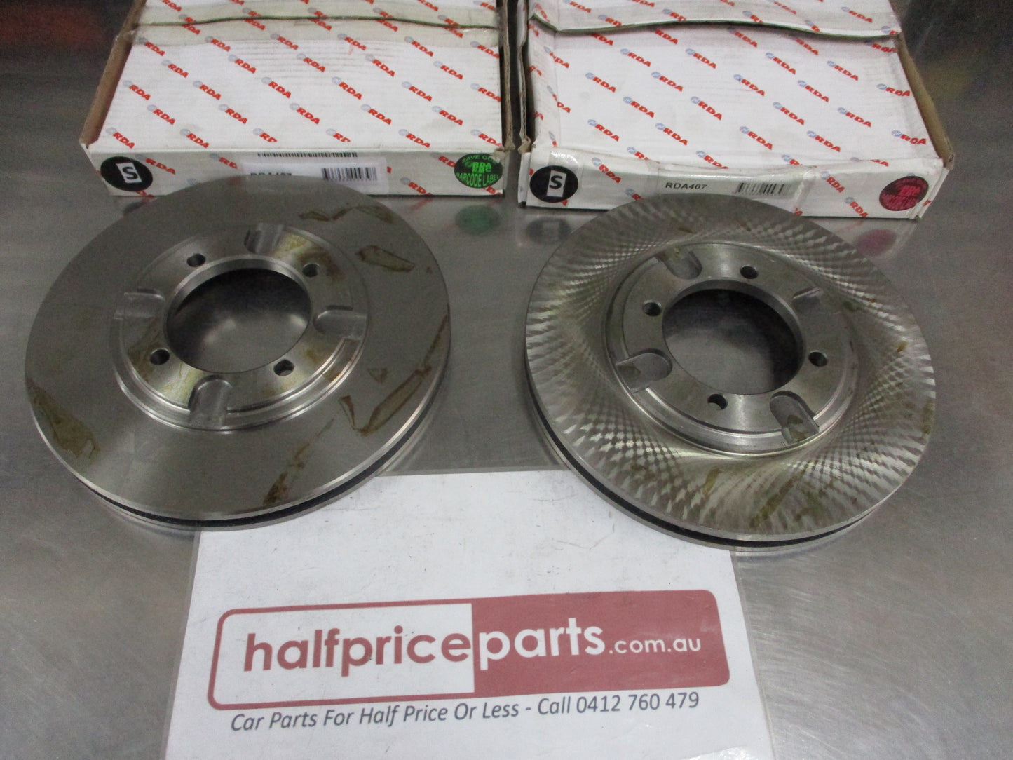 RDA Front Standard Disc Rotors (Pair) Suits Mitsubishi Lancer CB 1.5-1.6Ltr New Part