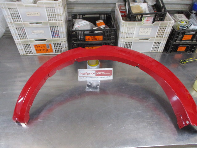 Mitsubishi Triton Dual Cab Genuine Front And Rear Red Flare Set With Fitting Kit New Part