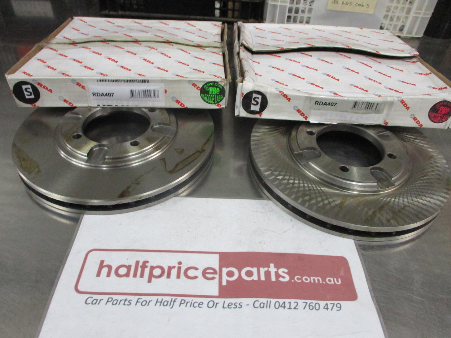 RDA Front Standard Disc Rotors (Pair) Suits Mitsubishi Lancer CB 1.5-1.6Ltr New Part