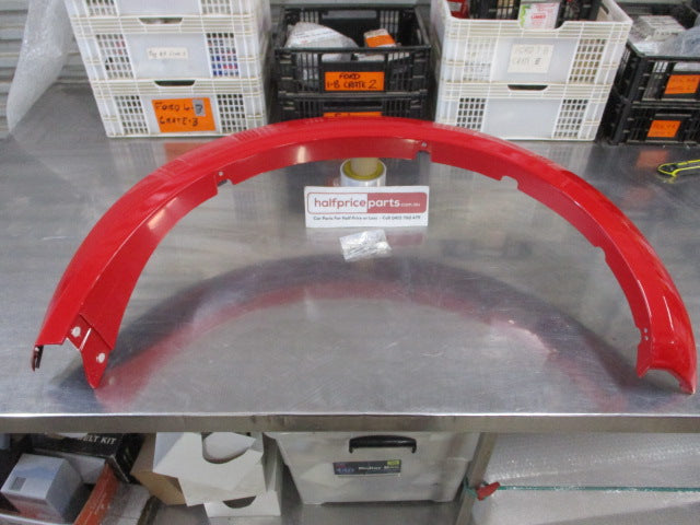 Mitsubishi Triton Dual Cab Genuine Front And Rear Red Flare Set With Fitting Kit New Part