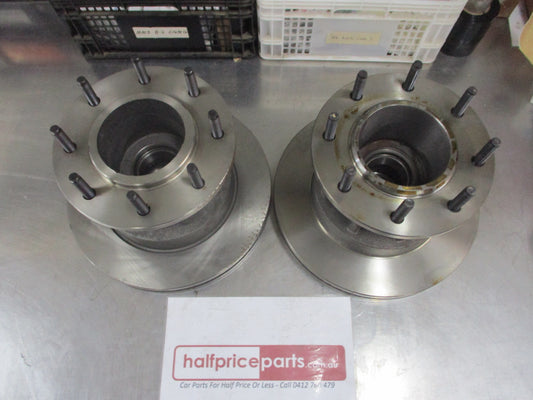 RDA Front Disc Brake Rotors With Hub Suits Ford F-350 2WD DRW 7.3Ltr New Part