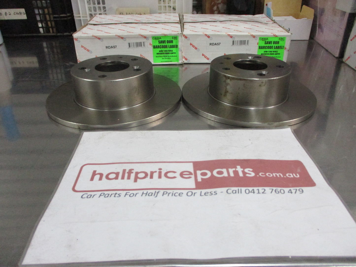 RDA Rear Disc Brake Rotors (Pair) Standard Suits Citroen CX 2200 New Part