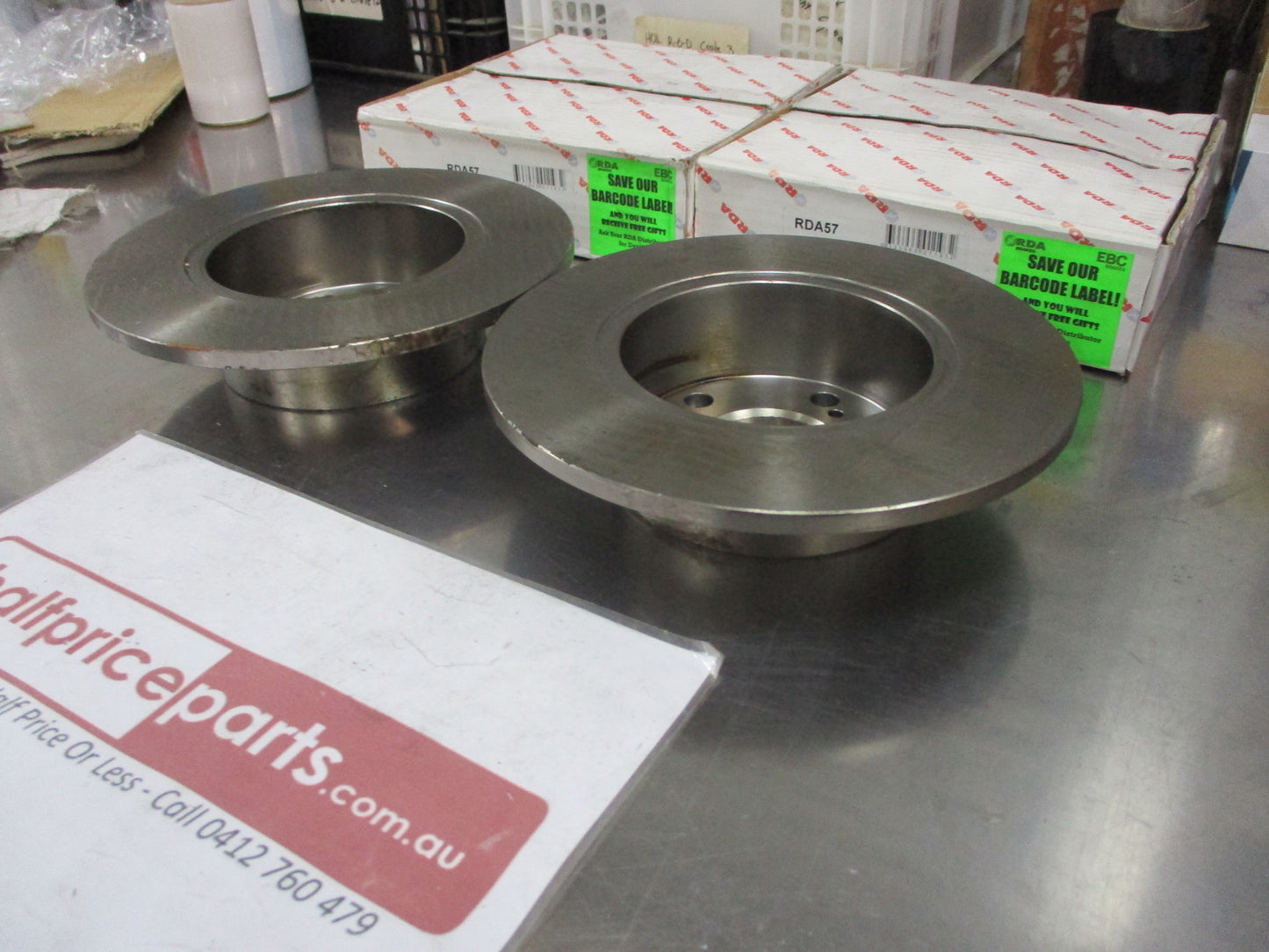 RDA Rear Disc Brake Rotors (Pair) Standard Suits Citroen CX 2200 New Part