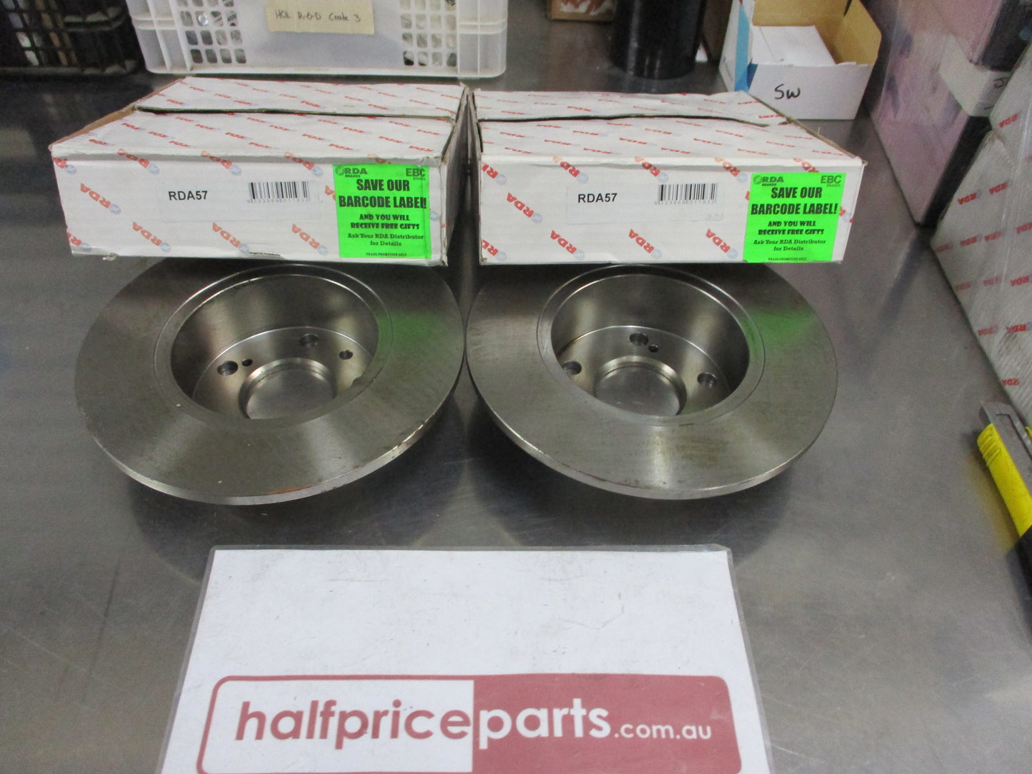 RDA Rear Disc Brake Rotors (Pair) Standard Suits Citroen CX 2200 New Part