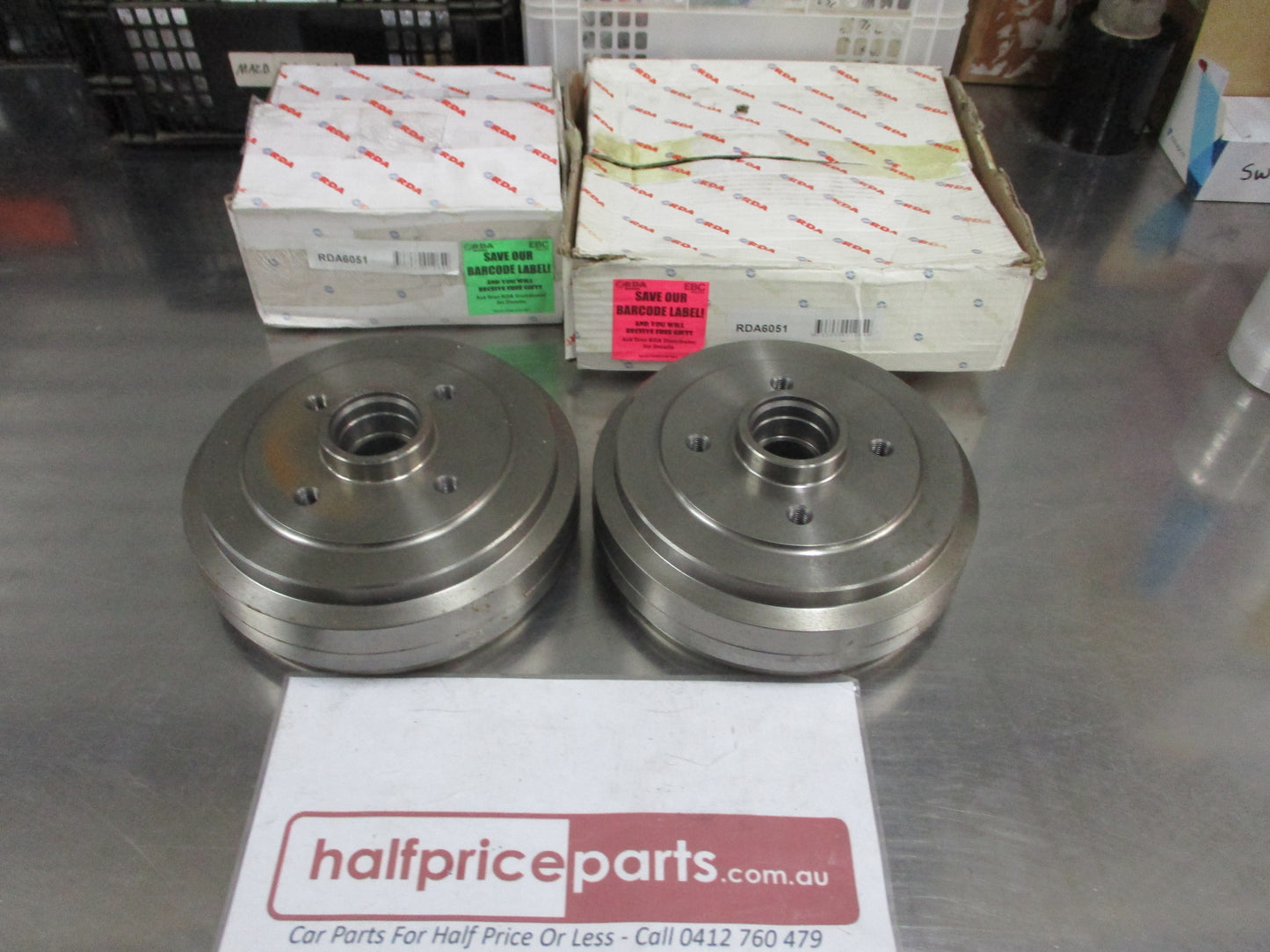RDA Rear Brake Drums (Pair) Suits Renault Feugo New Part