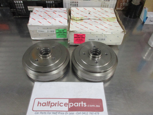 RDA Rear Brake Drums (Pair) Suits Renault Feugo New Part