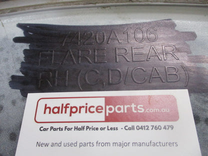 Mitsubishi Triton Genuine Dual Cab Right Hand Rear Flare (White Flare Only) Used Part