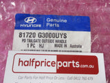 Hyundai I30 Genuine Rear Tailgate Handle (Galactic Gray) New Part