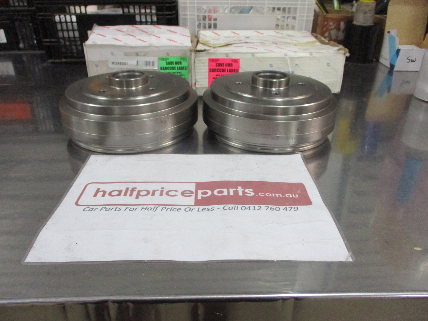 RDA Rear Brake Drums (Pair) Suits Renault Feugo New Part